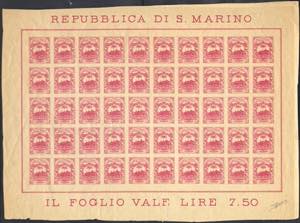 POSTA ORDINARIA - Croce Rossa 10 c. rosa non ... 