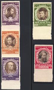 VATICANO - Concilio di Trento - 5 val. dent. ... 