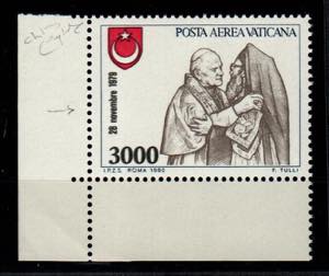 VATICANO - PA Viaggi del Papa 3000 l. doppia ... 