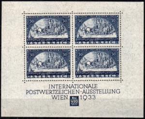 ESTERO - Austria - WIPA 1933 - foglietto con ... 