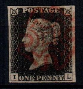 ESTERO - Gran Bretagna - penny black (I/L) ... 