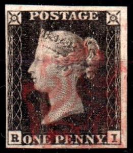 ESTERO - Gran Bretagna - penny black (R/I) ... 