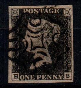 ESTERO - Gran Bretagna - penny black (H/B) ... 