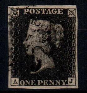 ESTERO - Gran Bretagna - penny black (A/J) ... 