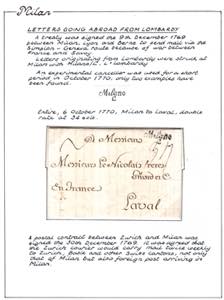 PREFILATELICHE E FRANCHIGIE - Da Milano 6 ... 