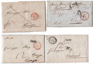 PREFILATELICHE E FRANCHIGIE - 3 lettere da ... 