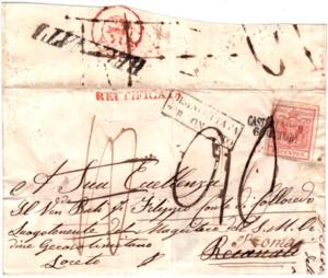 LOMBARDO VENETO - Da Castelfranco 6 OTT (-) ... 