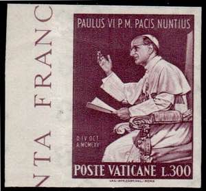 POSTA ORDINARIA - Paolo VI ONU 300 l. non ... 