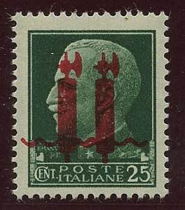 POSTA ORDINARIA - R.S.I. 25 c. fascio rosso ... 