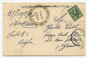 ERITREA - Cartolina da Massaua 28.10.1906 a ... 