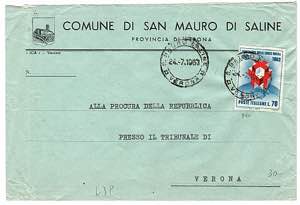 POSTA ORDINARIA - Croce Rossa 70 l. (964) - ... 