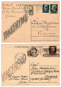 AMGOT SICILIA - 2 cartoline postali: C 97, C ... 