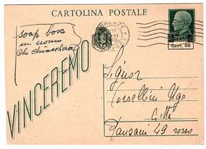 CARTOLINE LUOGOTENENZA - C 114, 60/15 c. da ... 