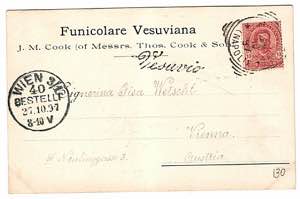 COLLETTORIE - Vesuvio - corsivo su cartolina ... 