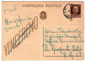 AMGOT SICILIA - Cart. postale 30 c. ... 