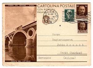 CARTOLINE REGNO DITALIA - C 75/12, 30 + 30 ... 