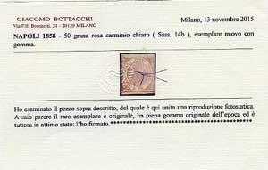 REGNO DI NAPOLI  - 50 gr. rosa ... 