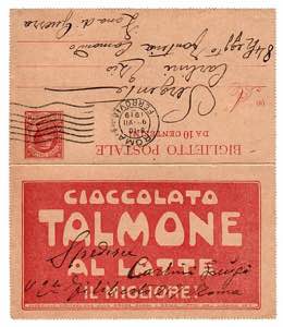 PUBBLICITARI - RB 1, 10 c. Talmone - da Roma ... 