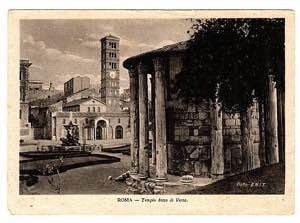 CARTOLINE  - C 93H/9, 20 c. Roma - Tempio di ... 
