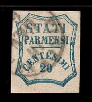 PARMA - Parma Gov. Prov. 20 c. azzurro (15) ... 