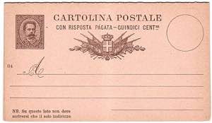CARTOLINE REGNO DITALIA - C 6/84, 15 + R ... 