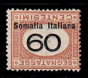 SOMALIA - Segnatasse in moneta italiana 60 ... 