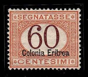ERITREA - Segnatasse 60 c. cifre brune (25). ... 