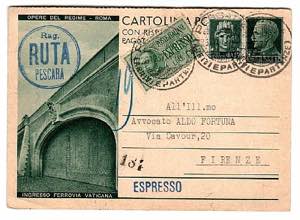 CARTOLINE REGNO DITALIA - C 74/9, DOM 15 c. ... 