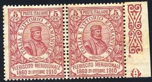 VITTORIO EMANUELE III - Garibaldi 5 c. , ... 