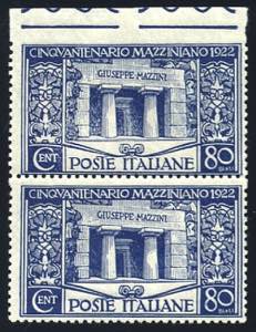 VITTORIO EMANUELE III - Mazzini 80 c. non ... 