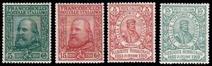 VITTORIO EMANUELE III - Garibaldi 4 val. ... 