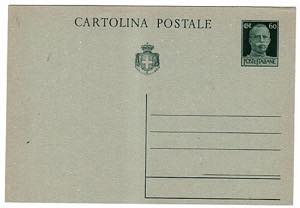 CARTOLINE LUOGOTENENZA - C 113A, 60 c. ... 