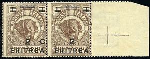 ERITREA - Elefante 2 c./1 b. sopr. ... 