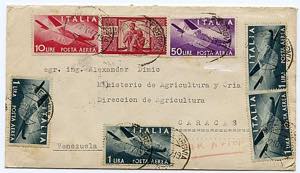 POSTA ORDINARIA - Aer. da Roma 22.10.1947 a ... 