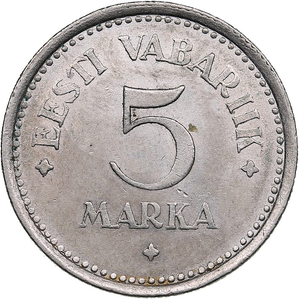 Estonia 5 marka 1922 4.90g. UNC/UNC Mint luster