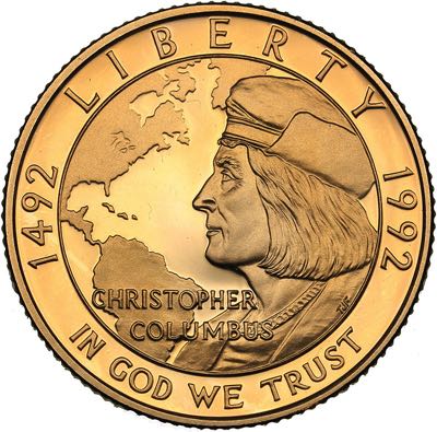 USA 5 dollars 1992
8.34 g. PROOF ... 