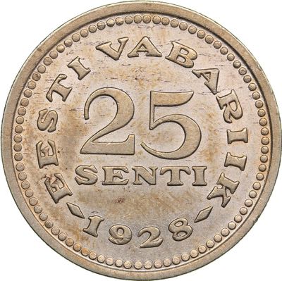 Estonia 25 senti 1928
8.63 g. ... 