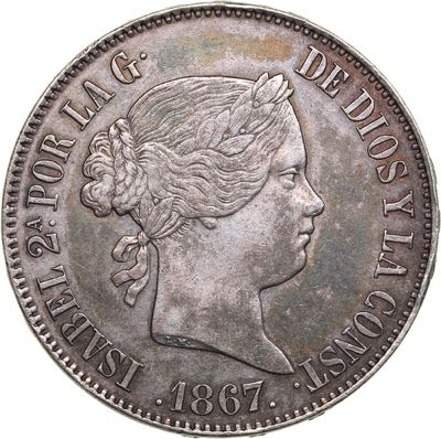 Spain 1 escudo 1867
12.97 g. ... 