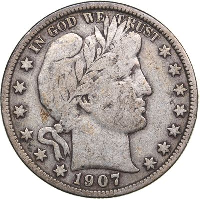 USA half dollar 1907
12.16 g. F/F