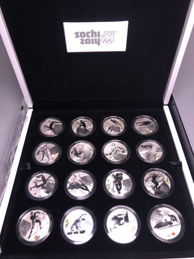 Russia 2014 Olympics coins set Box ... 