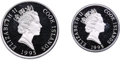 Cook Islands coins set 1995 ... 