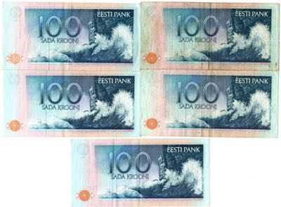 Estonia 100 krooni 1991-1992 ... 