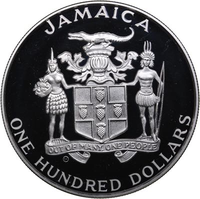 Jamaica 100 dollars 1992 ... 