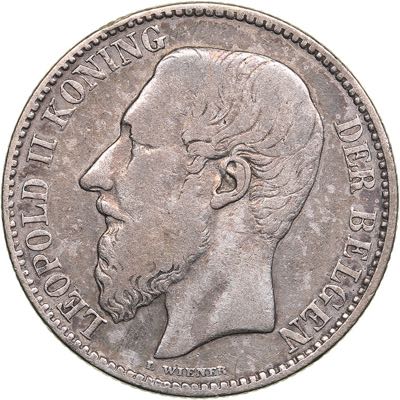Belgia 2 francs 1887
9.85 g. F/VF