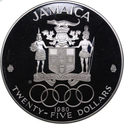 Jamaica 25 dollars 1980 ... 
