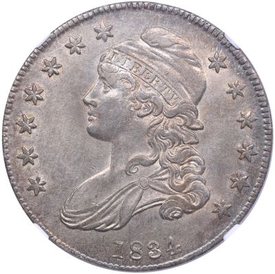 USA 50 cents 1834 NGC AU 58 Mint ... 