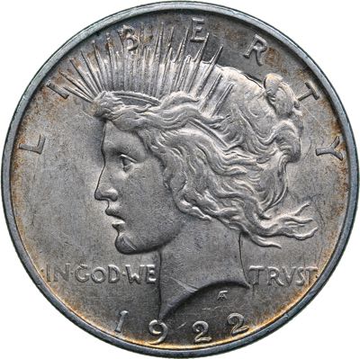 USA 1 dollar 1922
26.69 g. VF+/VF+