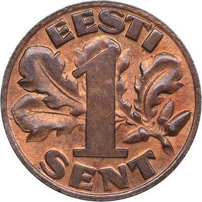 Estonia 1 sent 1929
1.90 g. ... 