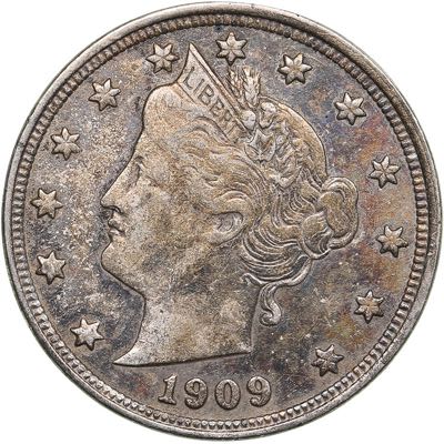 USA 5 cents 1909
5.01 g. XF/XF KM# ... 