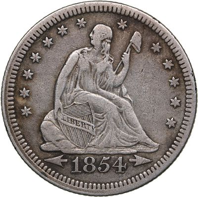 USA quarter dollar 1854
6.14 g. ... 